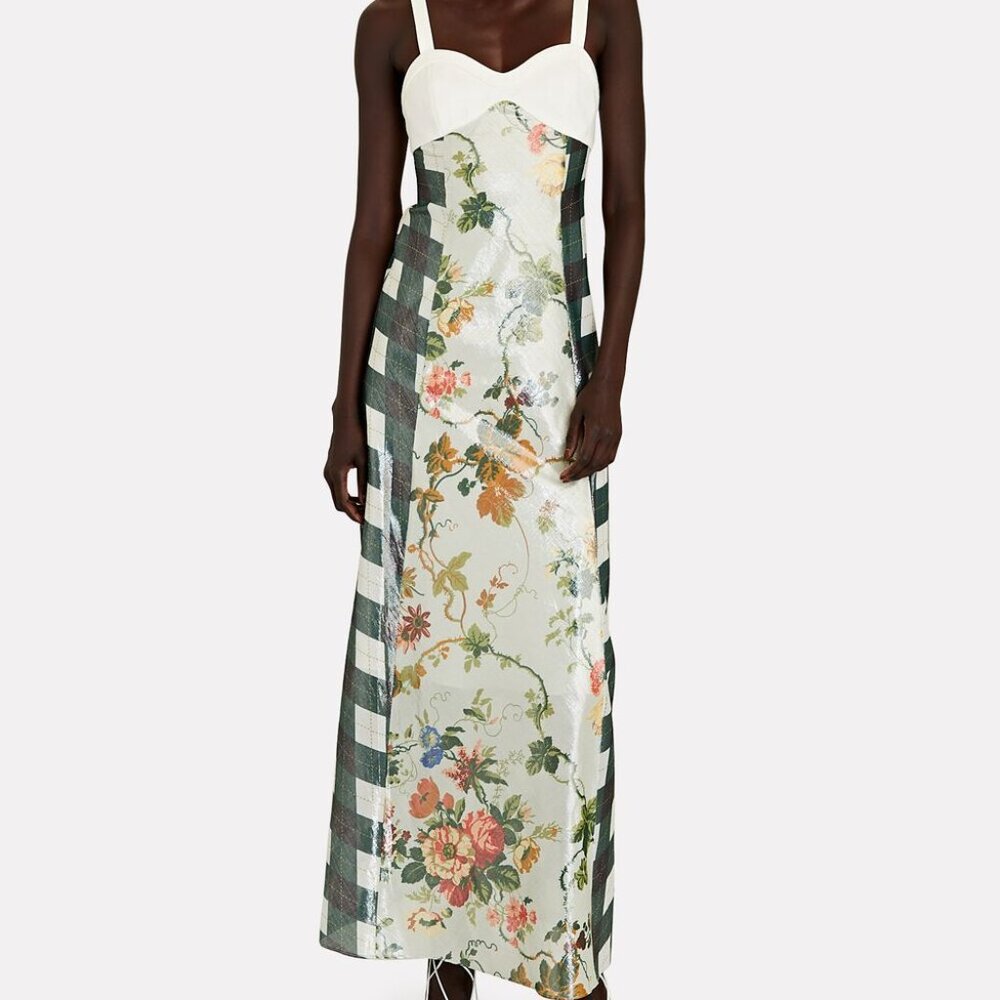 DARTS DRESS | LUREX MULTI SILVER